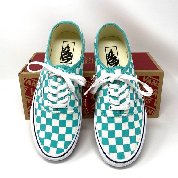🌿Sale🌿 Vans Checkerboard Green White Canvas Low Sneaker Men's Size VN0A348A3YF - Picture 3 of 11